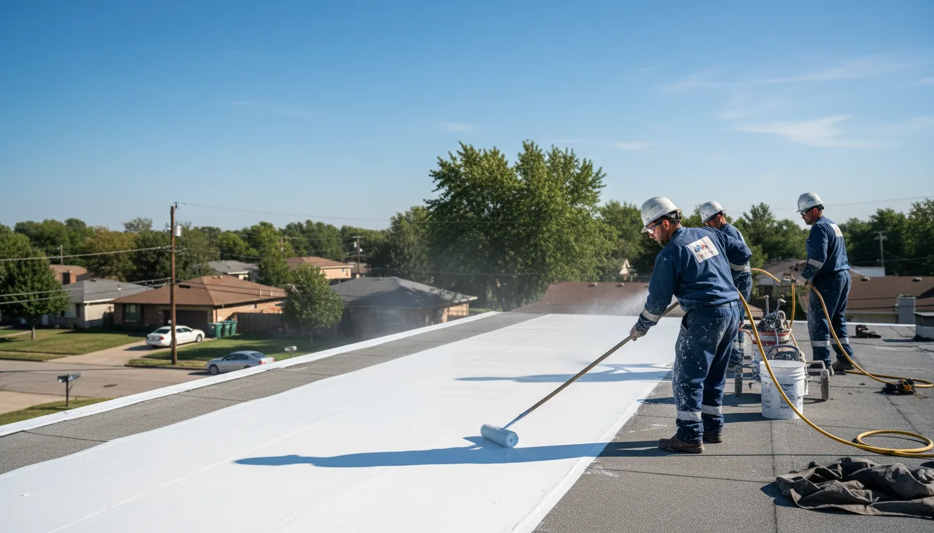 Commercial roof coating in Sterling, OH near me